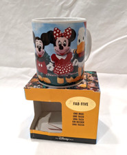 Disney Mickey Mouse Mini Bean Bag Plush Coffee Mug Cup With Box Rare Vintage