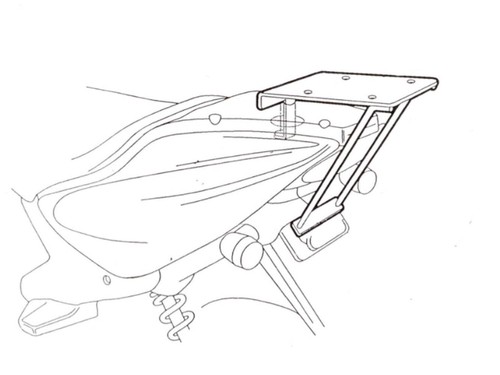 Shad top box rack rear - top, case