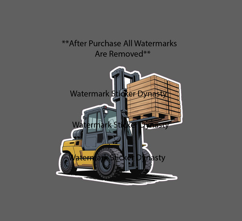 Forklift sticker waterproof - sticker,