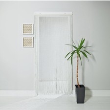 Argos Home Beaded Door Curtain - White