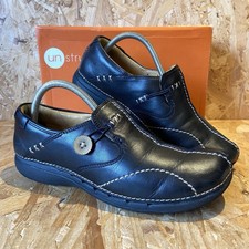 Clarks Un Loop Black Leather
