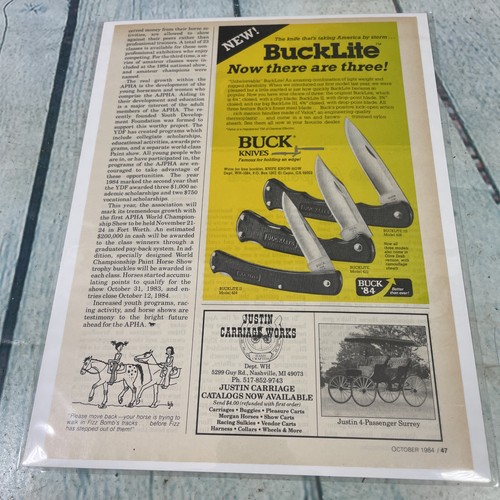 1984 buck knives bucklite - knives,