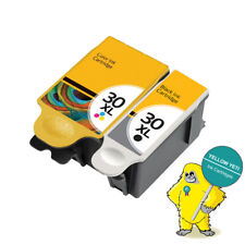 2 ink Kodak 30 XL Black & Colour Replace for ESP 1.2 C110 C310 C315 Printer