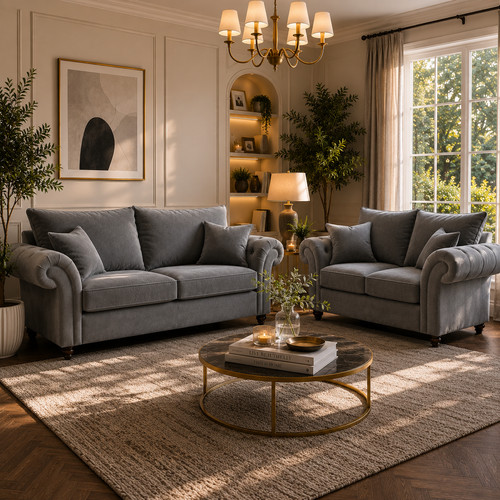 Nicole sofa set - sofa, luxury