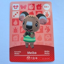 Melba 341 Series 4 Animal Crossing Amiibo Card New Leaf Horizons 3DS Switch Mint