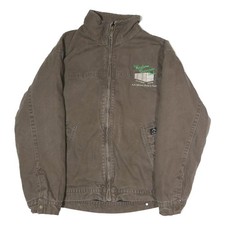 DRI-DUCK Mens Brown Cotton Zip Jacket L Workwear Casual Outdoor