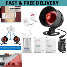 KERUI Wireless Security Burglar Door Alarm System PIR for Garage Shed House Shop