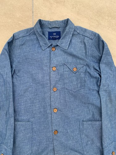 Scotch soda blue chore shirt - soda,