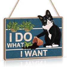TOARTi Black Cat Wood Plaque