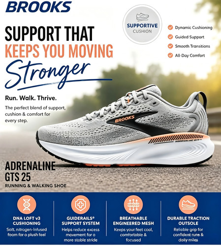 Brooks adrenaline gts - brooks, 25