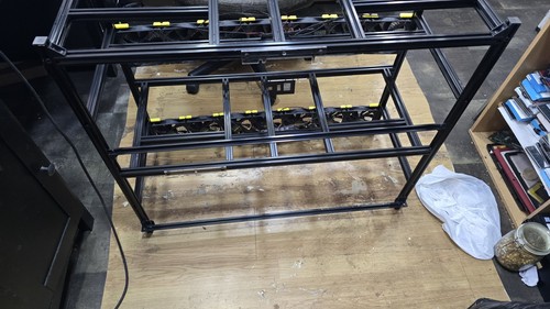 Miner rig case rack aluminum - case,