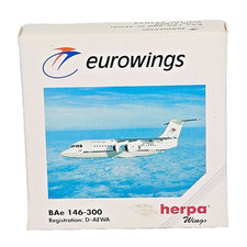 Herpa Wings Model Number 511032 Eurowings BAe 146-300 D-AEWA Sclae 1:500 Boxed.