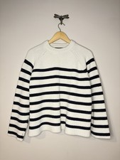 M&S Navy & Ivory Striped