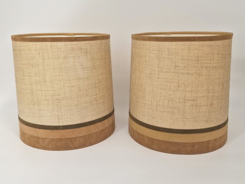 Large lamp shades - large, natural