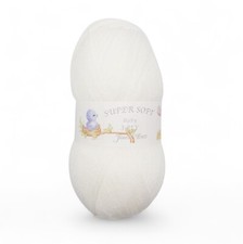 Baby 3Ply Yarn White Super Soft James C Brett  Acrylic Knitting  Wool 100g