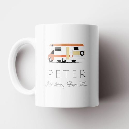 Personalised mug motorhome - mug,