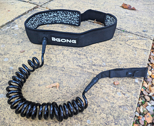 Gong coiled surfboard leash - coiled,