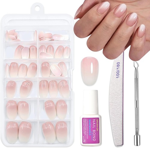 120pcs short oval - 120pcs, false