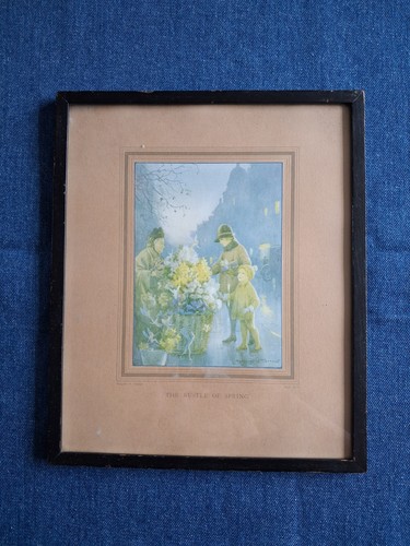 Vintage framed picture - vintage,