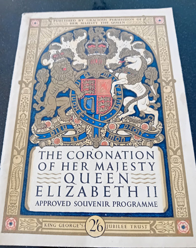 Coronation souvenir programme - coronation,