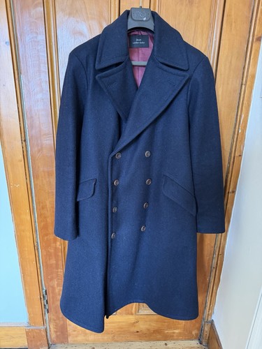Men wool great coat - wool,