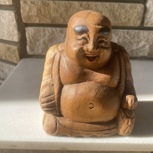 Wooden carved buddha - wooden,