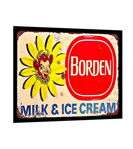 Bordens milk sign - bordens, or
