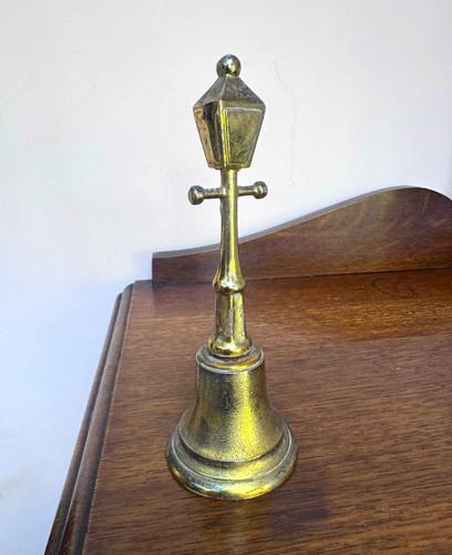 Vintage brass hand - hand, bell