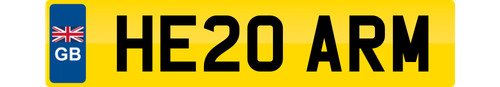 Private number plate - private, arm