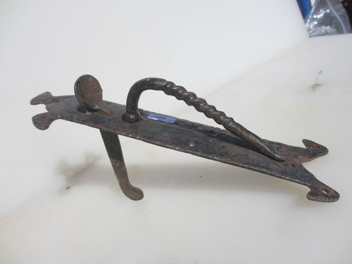 Victorian iron door latch - door, lock