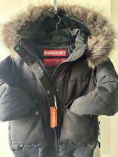 Superdry Everest Bomber Jacket Detachable Hood, UK Size 12