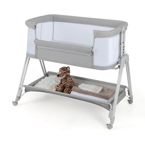 Costway baby bedside crib - baby, with