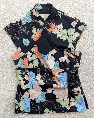 Karen millen floral top - floral, uk14