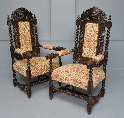 Large pair victorian green man - large,