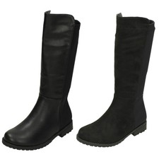 Girls Spot On Mid Heel Calf