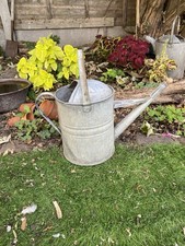 Vintage Galvanised Watering Can 2 Gallon Garden Metal Rustic