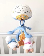 VTech Lullaby Lambs Mobile Baby Night Light Projector In Great Condition