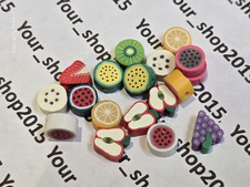 20 Mini Fruit Shape Buttons