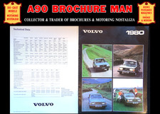 OLD 1980 VOLVO CAR RANGE 343 / 345, 244 / 245, 262C, 264, 12 PAGE SALES BROCHURE