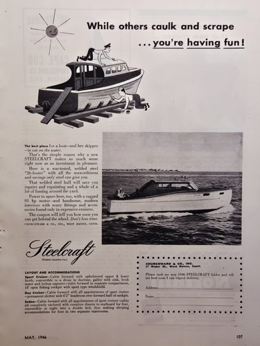 1946 steelcraft boats west - steelcraft,