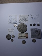 10 Islamic silver coins.