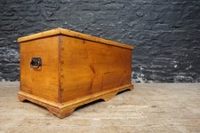 Victorian Single Plank Pine Trunk / Chest / Blanket Box ~ Coffee Table Storage