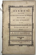 1798 FIRST CHURCH BOSTON MA