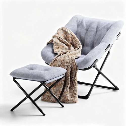 Foldable saucer chair moon - chair,