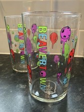 2 x NEW Beavertown COSMIC DROP Berry Punch Beer PINT Glasses ; CRAFT BEER