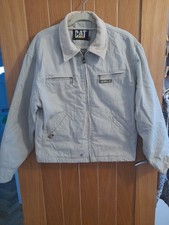 CAT Caterpillar Work Workwear Bomber Jacket - Beige - Small. 