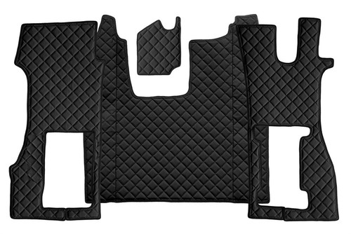 Black eco leather mats - #, eco-leather