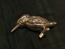 Royal Hampshire Art Foundry heavy pewter Kingfisher heavy for size Excellent con