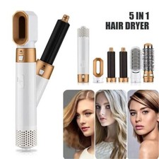5in1 Electric Hair Dryer Blow Curler Set Detachable styler Hot Air Brush Salon.