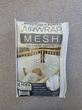 Airwrap mesh Cot Bumper 2 sides, top and bottom 